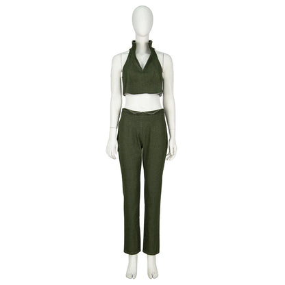 Tifa Lockhart Women Green Cowboy Suit Cosplay Costume From Yinocosplay.com