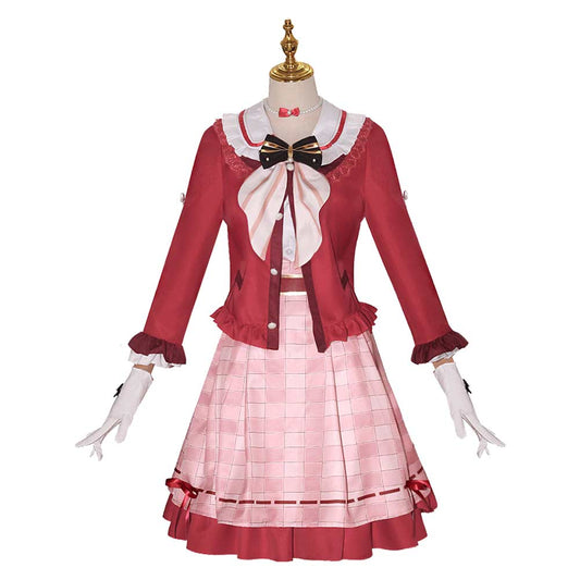 Genshin Impact Sangonomiya Kokomi Women Red Dress Party Carnival Halloween Cosplay Costume From Yinocosplay.com