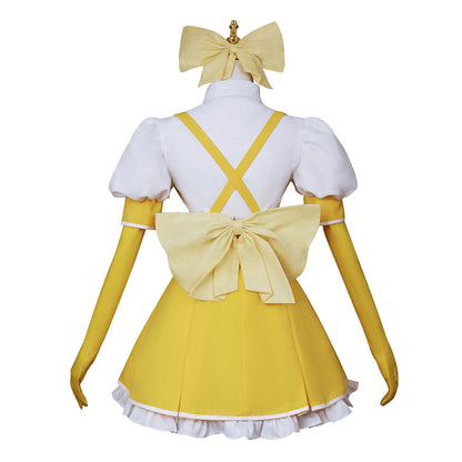 Gushing over Magical Girls Tenkawa Kaoruko Women Yellow Dress Party Carnival Halloween Cosplay Costume From Yinocosplay.com
