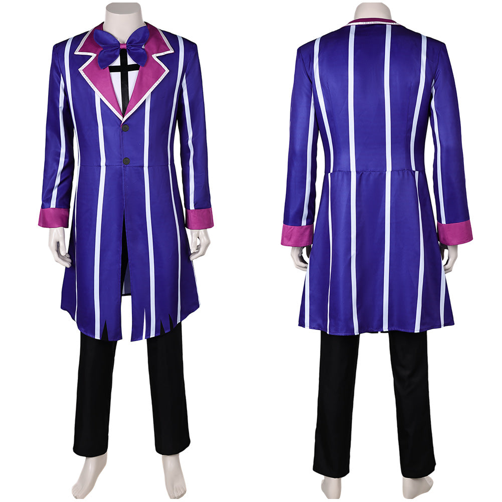 Hazbin Hotel Alastor Blue Outfit Party Carnival Halloween Cosplay Costume From Yinocosplay.com