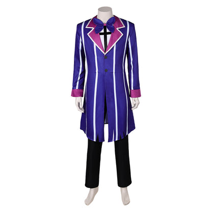 Hazbin Hotel Alastor Blue Outfit Party Carnival Halloween Cosplay Costume From Yinocosplay.com