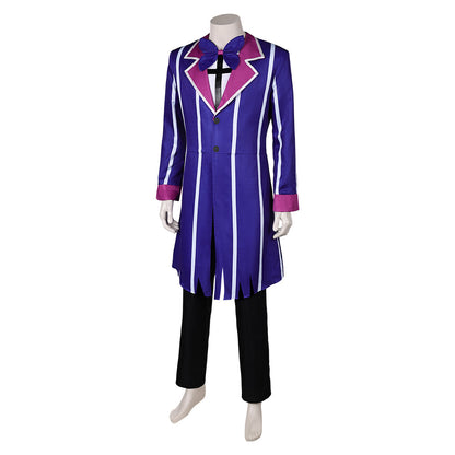 Hazbin Hotel Alastor Blue Outfit Party Carnival Halloween Cosplay Costume From Yinocosplay.com