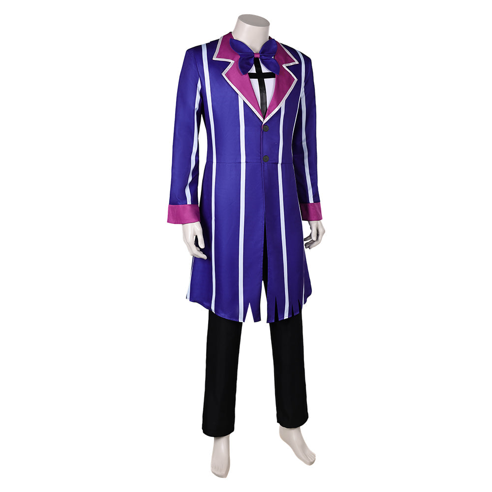 Hazbin Hotel Alastor Blue Outfit Party Carnival Halloween Cosplay Costume From Yinocosplay.com