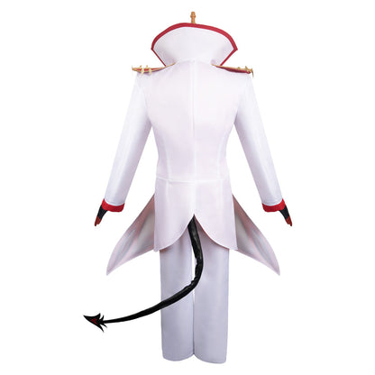 Hazbin Hotel Lucifer Morningstar White Combat Suit Party Carnival Halloween Cosplay Costume From Yinocosplay.com