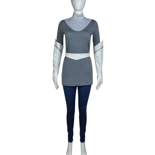 Hazbin Hotel Lute Women Grey Outfit Party Carnival Halloween Cosplay Costume From Yinocosplay.com