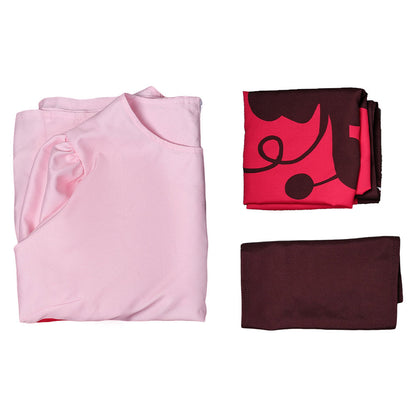 Hazbin Hotel Niffty Women Pink Printed Dress Party Carnival Halloween Cosplay Costume From Yinocosplay.com