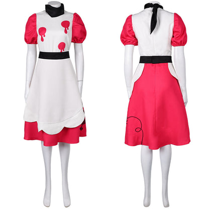 Hazbin Hotel Niffty Women White Dress Party Carnival Halloween Cosplay Costume From Yinocosplay.com