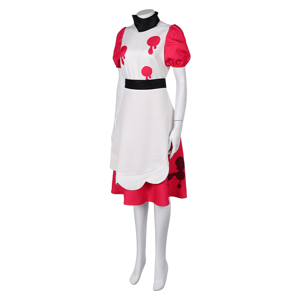 Hazbin Hotel Niffty Women White Dress Party Carnival Halloween Cosplay Costume From Yinocosplay.com