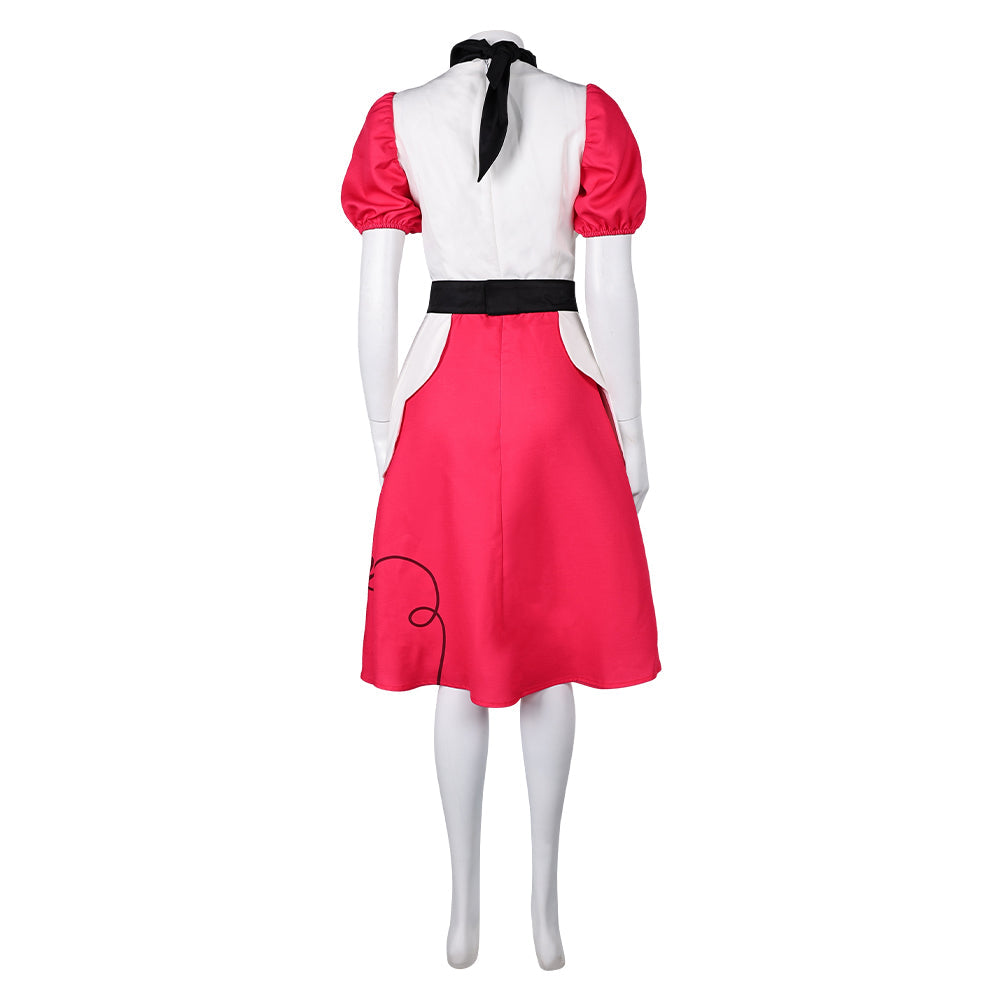 Hazbin Hotel Niffty Women White Dress Party Carnival Halloween Cosplay Costume From Yinocosplay.com