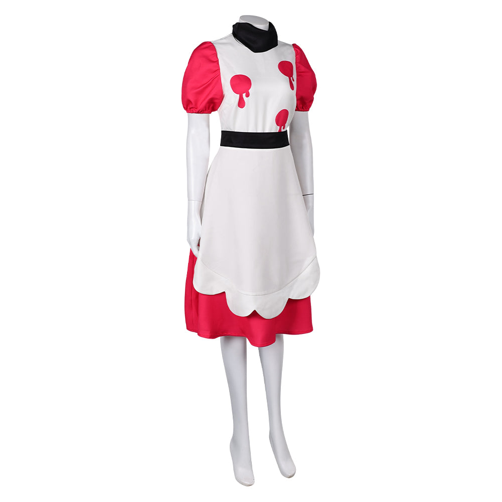 Hazbin Hotel Niffty Women White Dress Party Carnival Halloween Cosplay Costume From Yinocosplay.com