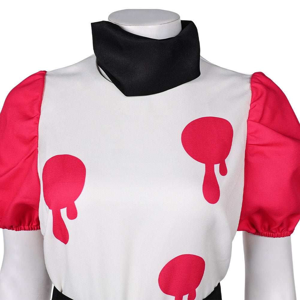 Hazbin Hotel Niffty Women White Dress Party Carnival Halloween Cosplay Costume From Yinocosplay.com