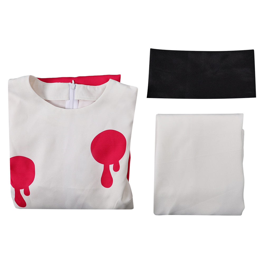 Hazbin Hotel Niffty Women White Dress Party Carnival Halloween Cosplay Costume From Yinocosplay.com