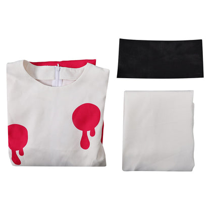 Hazbin Hotel Niffty Women White Dress Party Carnival Halloween Cosplay Costume From Yinocosplay.com