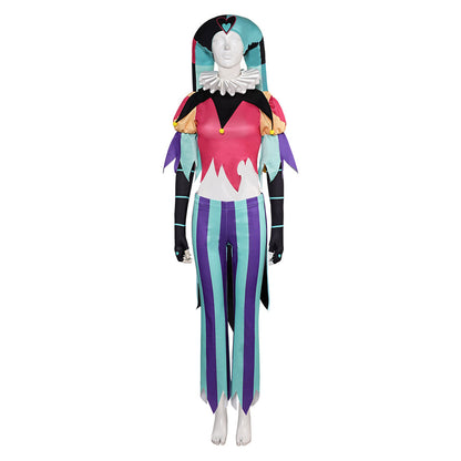 Helluva Boss Hazbin Hotel Fizzarolli Women Clown Suit Party Carnival Halloween Cosplay Costume From Yinocosplay.com