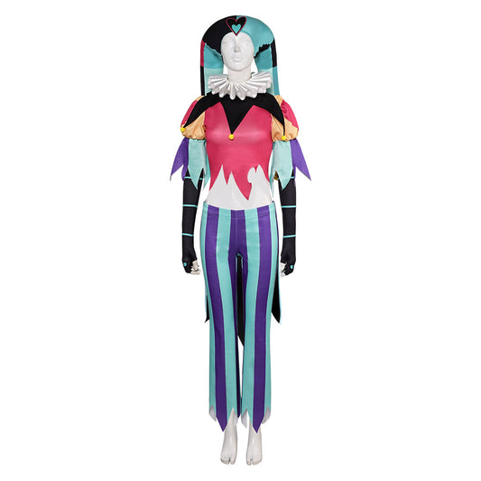 Helluva Boss Hazbin Hotel Fizzarolli Women Clown Suit Party Carnival Halloween Cosplay Costume From Yinocosplay.com