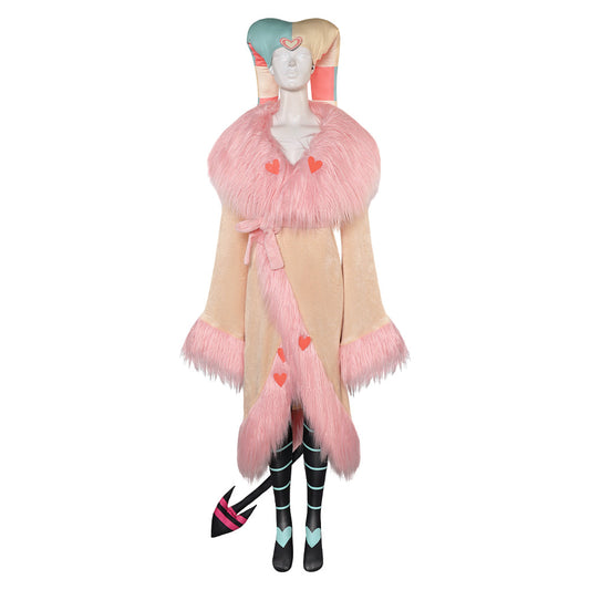 Helluva Boss Hazbin Hotel Fizzarolli Women Pink Robe Set Party Carnival Halloween Cosplay Costume From Yinocosplay.com