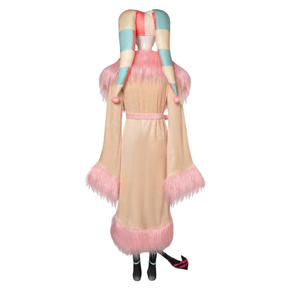 Helluva Boss Hazbin Hotel Fizzarolli Women Pink Robe Set Party Carnival Halloween Cosplay Costume From Yinocosplay.com