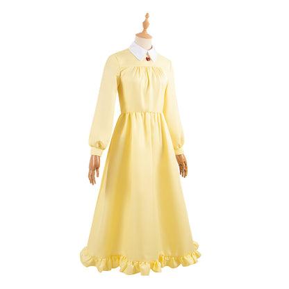 Howl's Moving Castle Sophie Hatter Women Yellow Dress Party Carnival Halloween Cosplay Costume From Yinocosplay.com