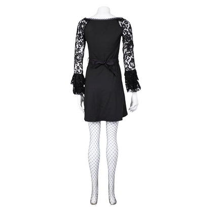 Misty Women Black Lace Long-sleeved Dress Cosplay Costume From Yinocosplay.com
