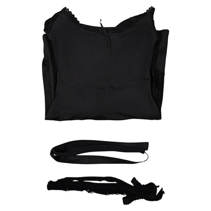 Misty Women Black Lace Long-sleeved Dress Cosplay Costume From Yinocosplay.com