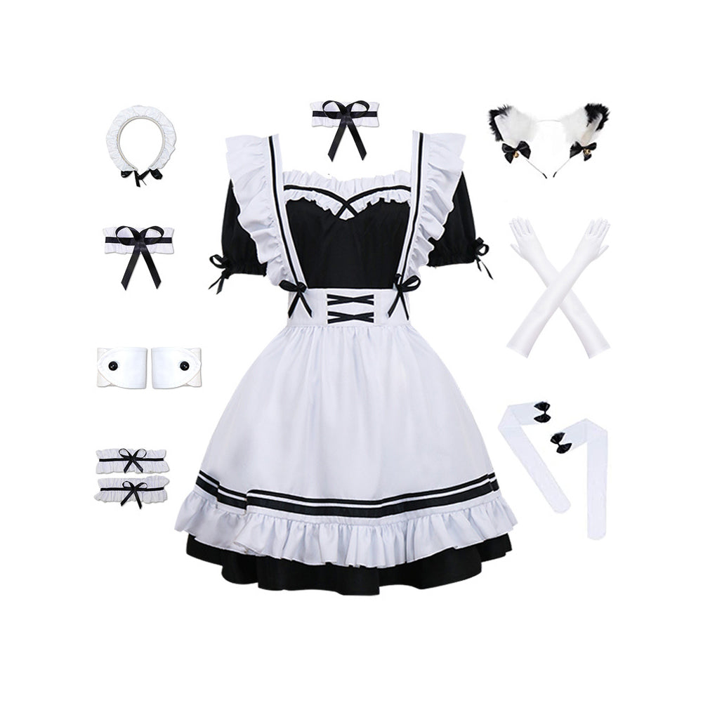 Queen Nikki Women White Lolita Cosplay Costume From Yinocosplay.com