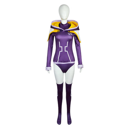 One Piece Egghead Arc Jewelry Bonney Women Purple Outfit Party Carnival Halloween Cosplay Costume From Yinocosplay.com