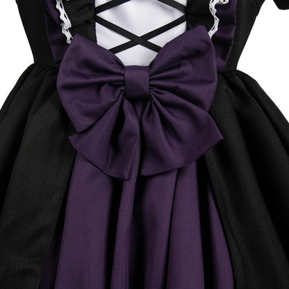 Puella Magi Madoka Magica Homura Akemi Women Black Gothic Dress Cosplay Costume From Yinocosplay.com