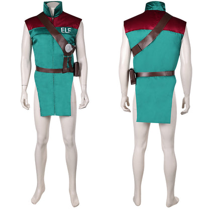 Garcia Green Red Vest Set Cosplay Costume From Yinocosplay.com