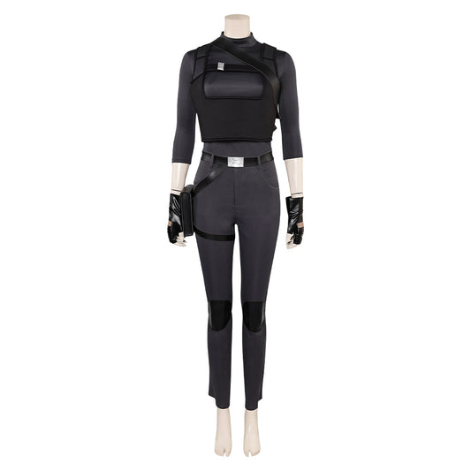 Lara Croft Women Black Outfit Cosplay Costume From Yinocosplay.com