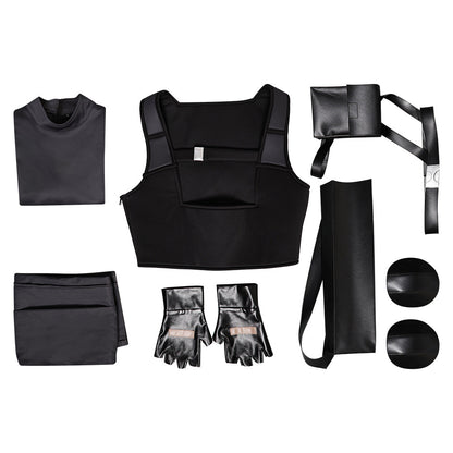 Lara Croft Women Black Outfit Cosplay Costume From Yinocosplay.com