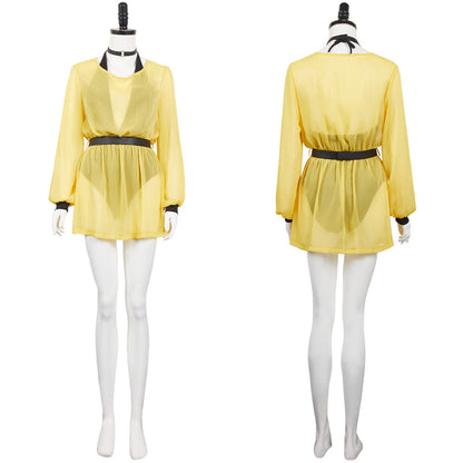 Watchmen Chapter I (2024) Silk Spectre Women Yellow Outfit Party Carnival Halloween Cosplay Costume From Yinocosplay.com